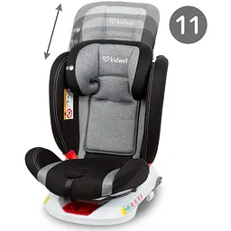 Автокрісло Kidwell Orbit Isofix 0-36 кг Black - мініатюра 5