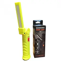 Акумуляторна складна лампа ліхтар з магнітом і гачком поворот на 180° WORKLIGHT G-52 LED COB