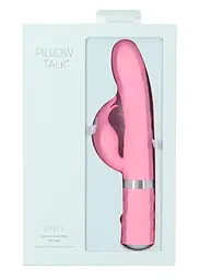 Вібратор-кролик Pillow Talk Lively 24 см рожевий - мініатюра 6