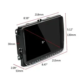 Штатна магнітола XPRO Volkswagen 9 UNIVERSAL Android 12 4+32GB - з картплеєм та кольоровими кнопками (42425-K9021-32GB_6083) - мініатюра 8