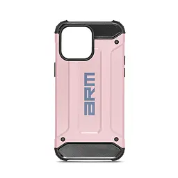 Чехол для Apple iPhone 14 Pro Max, Panzer, розовый, противоударный, бронированный, милитари, панель-накладка, защита всего корпуса, защита дисплея и камеры, термополиуретан (TPU) + поликарбонат (PC), ArmorStandart (ARM71482)