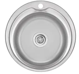 Кухонна мийка Brinex 510-D 0,8 мм, врізна BRIN510MDEC08