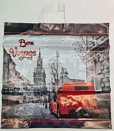 Пакет із петльовою ручкою, "Бон вояж 007" (44х43+3) 95 мк КВС (50 шт) - мініатюра 3