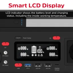 Зарядна станція Energizer 300Вт (293Вт/г) DC, Li-ion, MPPT, QI-10W, USB-C PD 60Вт, ліхтар (PPS300W2) - мініатюра 3