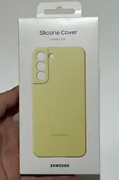 Оригінальний силіконовий чохол Silicone Cover для Samsung Galaxy S22 Yellow EF-PS901TYEGRU S901 - мініатюра 2