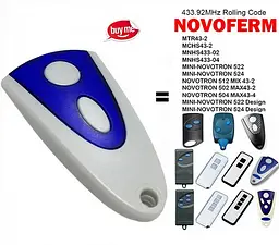 Пульт дистанційного керування брелок NOVOFERM NOVOTRON 502 MAX43-2, 504 MAX43-4 433,92 МГц - мініатюра 3