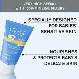 Сонцезахисний крем для обличчя Uriage Веве SPF50+ 1-й мінеральний 50 мл - мініатюра 6