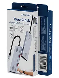 Хаб Gembird UHB-CM-U310-A2C2-01 на 4 порти USB 3.2 - мініатюра 4