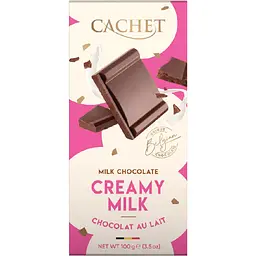Шоколад молочний Cachet Creamy Milk 100 г 