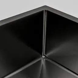 Кухонна мийка Platinum Handmade PVD HSBB з нержавіючої сталі 3 мм прямокутна 40x50x22 см чорна - мініатюра 4