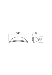 Бра вуличне PALMA AP LED 18W IP54 DG 3000K (5.1.2) Redo 90235 - мініатюра 2