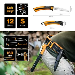 Садова пила складна Fiskars Xtract SW75 L, 255 мм, 123880 (1000614) - мініатюра 5