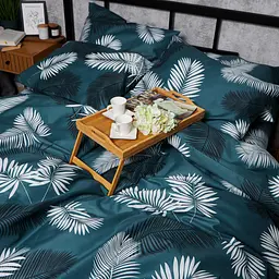 Комплект постільної білизни Moon&Star Микросатин Premium Green Oasis Полуторний 143х210 наволочки 2х70х70 - мініатюра 4