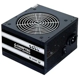 Chieftec Блок живлення Smart (500W), >85%, 120мм, 1xMB 24pin(20+4), 1xCPU 8pin(4+4), 2xMolex, 3xSATA, 1xPCIe 8pin(6+2)