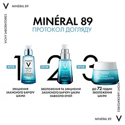 Легкий крем для всіх типів шкіри обличчя Vichy Mineral 89 Light 72H Moisture Boosting Cream 50 мл - мініатюра 11
