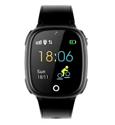 Подарунковий дитячий смарт-годинник Lemfo HW11 4G Aqua Plus з камерою і GPS-відстеженням водонепроникний чорний - мініатюра 3