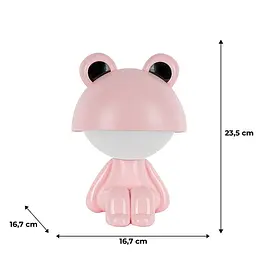 Світильник-нічник Kite LED з акумулятором Cute Froggy рожевий (K25-316-3-2) - мініатюра 5