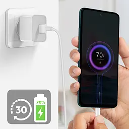 Комплект швидкого заряджання для телефона Xiaomi 18W блок і кабель USB-C - мініатюра 5