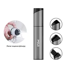 Портативний акумуляторний пилосос Xiaomi MIUI XT01B Vacuum Cleaner 40W 2000mAh бездротовий Light Grey - мініатюра 2
