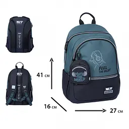 Pюкзак Yes TS-113M Feel the Beat (550324) - мініатюра 5
