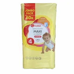 Дитячі підгузники Kruidvat 4 maxi JUMBOPACK (8-14 кг), 80 шт