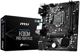 Материнська плата MSI H310M Pro-VDH Plus LGA 1151v2 (H310M PRO-VDH PLUS) Б/В - мініатюра 3