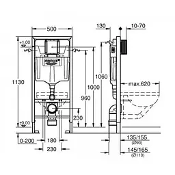 Інсталяція для унітазу Grohe RAPID SL 38528001 - мініатюра 2