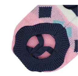Светр для собак та котів EcoToys Stripe XXL рожевий біло-синя смужка A: 40 см B: 34 см C: 20 см 6915 - мініатюра 4