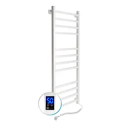 Електрична рушникосушка Navin Loft 500x1200 Sensor правобічна з таймером, біла 12-028053-3680, Білий, Праве, Електронний - мініатюра 2