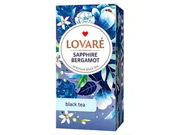 Чай пакетований чорний Lovare "Sapphire Bergamot" 2г 24 пакетиків