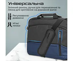 Сумка для ноутбука Promate Satchel-MB 15.6" Blue (satchel-mb.blue) - мініатюра 6