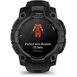 Смарт-годинник Garmin Instinct 3 45mm AMOLED Black with Black Silicone Band (010-02936-40)