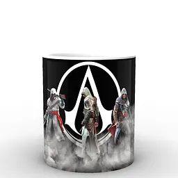 Кухоль GeekLand Assassins Creed емблема AC.02.07 330 мл білий - мініатюра 3