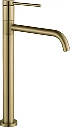 Змішувач для раковини VBI Velaro brushed gold високий VBI-050301BG, Золотий