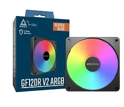 Корпусний вентилятор 120MM GF120R V2 ARGB PWM (B) MONTECH - мініатюра 3