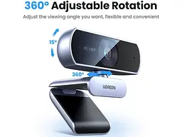 Веб-камера UGREEN CM678 USB HD Webcam (15728) - мініатюра 2