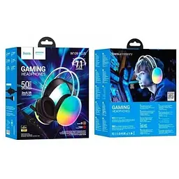 Навушники ігрові Hoco W109 Plus Rich channel gaming headphones RGB 6942007609029 - мініатюра 9