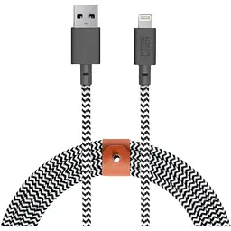 Кабель Native Union Belt Cable XL Lightning Zebra 3 м (BELT-L-ZEB-3-NP) - мініатюра 2