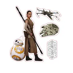 Наклейки Star Wars BB8 (Зоряні війни) 16х11 см - мініатюра 3