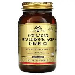 Препарат для суглобів і зв'язок Solgar Collagen Hyaluronic Acid Complex, 30 таблеток - мініатюра 2