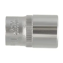 Насадка шестигранна коротка 1/4" 11мм CrV ULTRA (6060112) - мініатюра 2