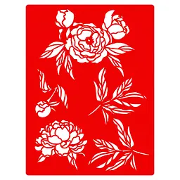Трафарет багаторазовий Peony garden #417 FDTR 417, 15x20 см