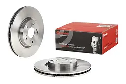 Диск гальмівний вентильований Honda CR-V II, Civic VIII 01-12р Brembo (09.A407.10) - мініатюра 2