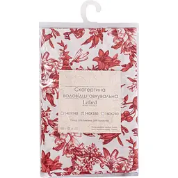 Скатертина водовідштовхувальна Lefard Home Textile Corso 140х240 см червона (715-375) - мініатюра 4