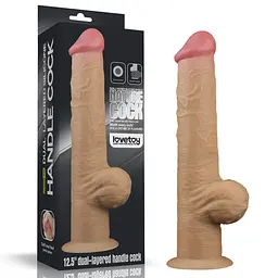 Фалоімітатор Lovetoy Handle Cock 12.5'', 32.8 см (тілесний)