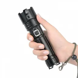 Ліхтар ручний X-Balog BL-L-5-P70 zoom + PowerBank + microUSB + 18650 + 5 режимів - мініатюра 8