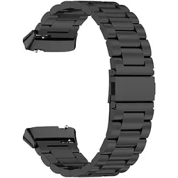 Ремінець DK для Xiaomi Redmi Watch 3 Active / 3 Lite Metal Fitlink Steel Band (black) - мініатюра 2