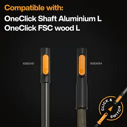Граблі для листя (насадка) Fiskars OneClick L 51 см (1080673) - мініатюра 3