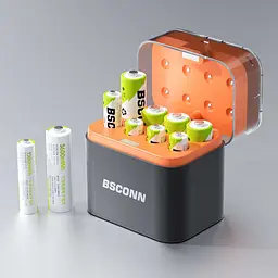 Акумуляторні батареї із зарядним кейсом Xiaomi BSCONN AAA 780mAh + AA 2200mAh 8 шт (TF-CD-010CE) - мініатюра 5