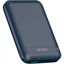 Зовнішній акумулятор Wiwu Snap Cube Magnetic Wireless Charger 10000mAh Blue [6973218947013] [104331] - мініатюра 2